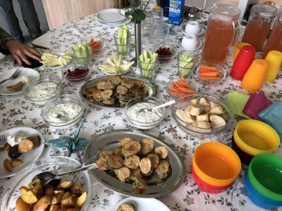 Ein Gemüsebuffet