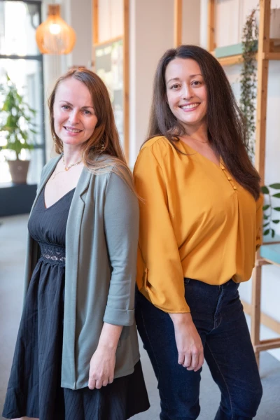 Die beiden Gründerinnen Hayley und Meredith