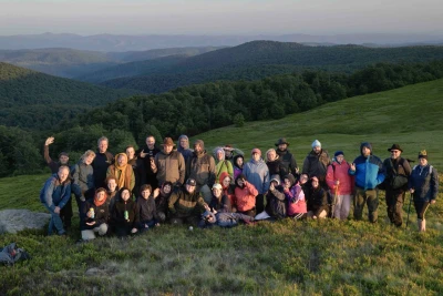 Ein Gruppenfoto in den Karpaten