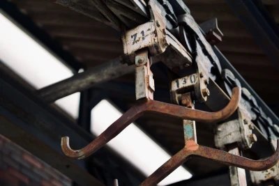 Haken in einem Schlachthaus