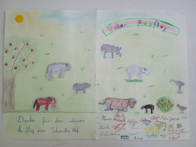 Ein von Kindern gestaltetes Plakat